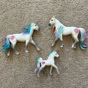 Schleich Bayala Sea Unicorn Family - Stallion + Mare + Foal